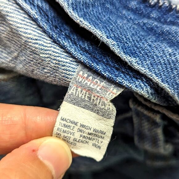 Vintage Jeans Girls Size 8 Medium Wash High Waisted 80s Tapered - Picture 8 of 8